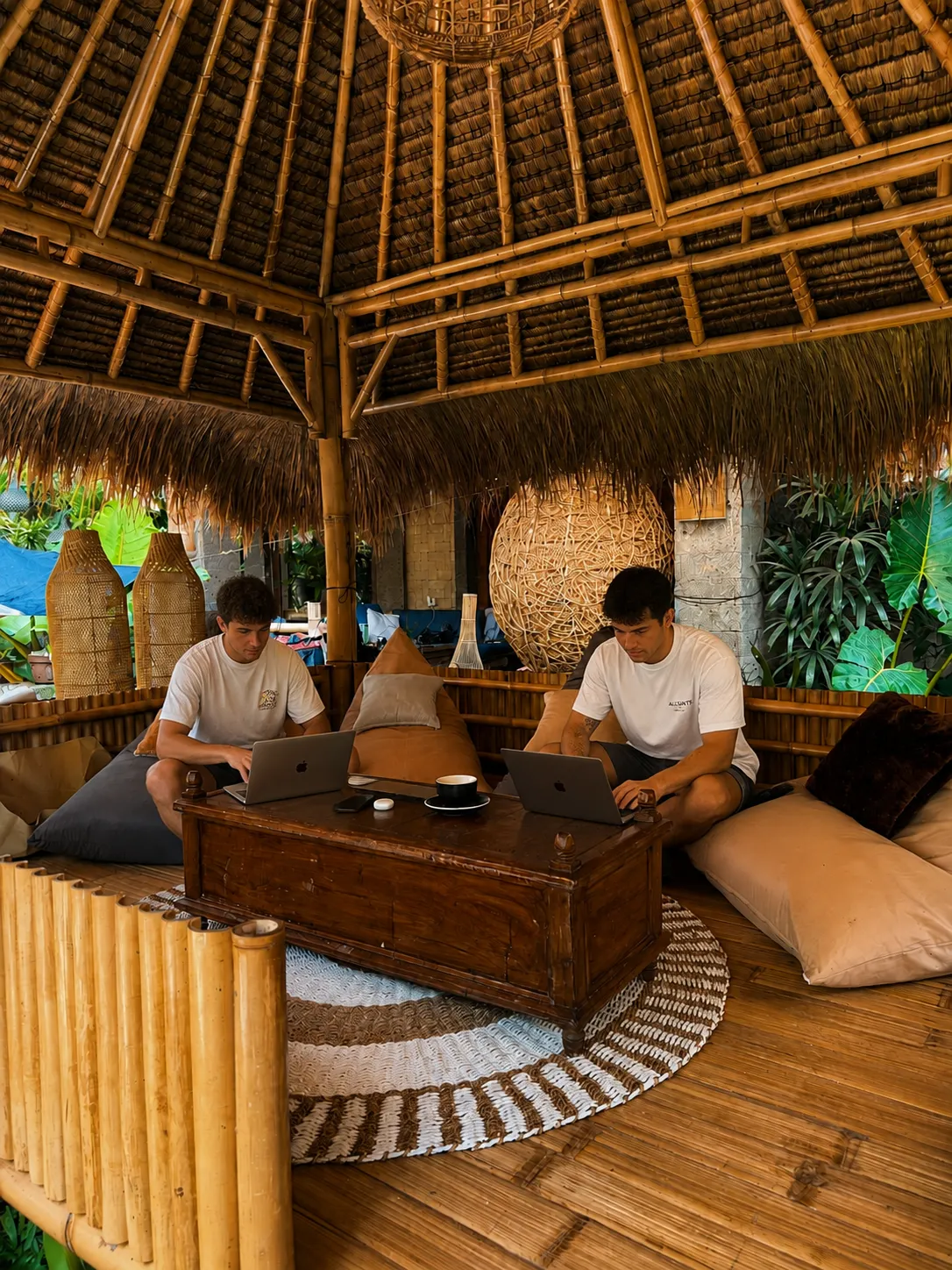 Bamboo co-working gazebo