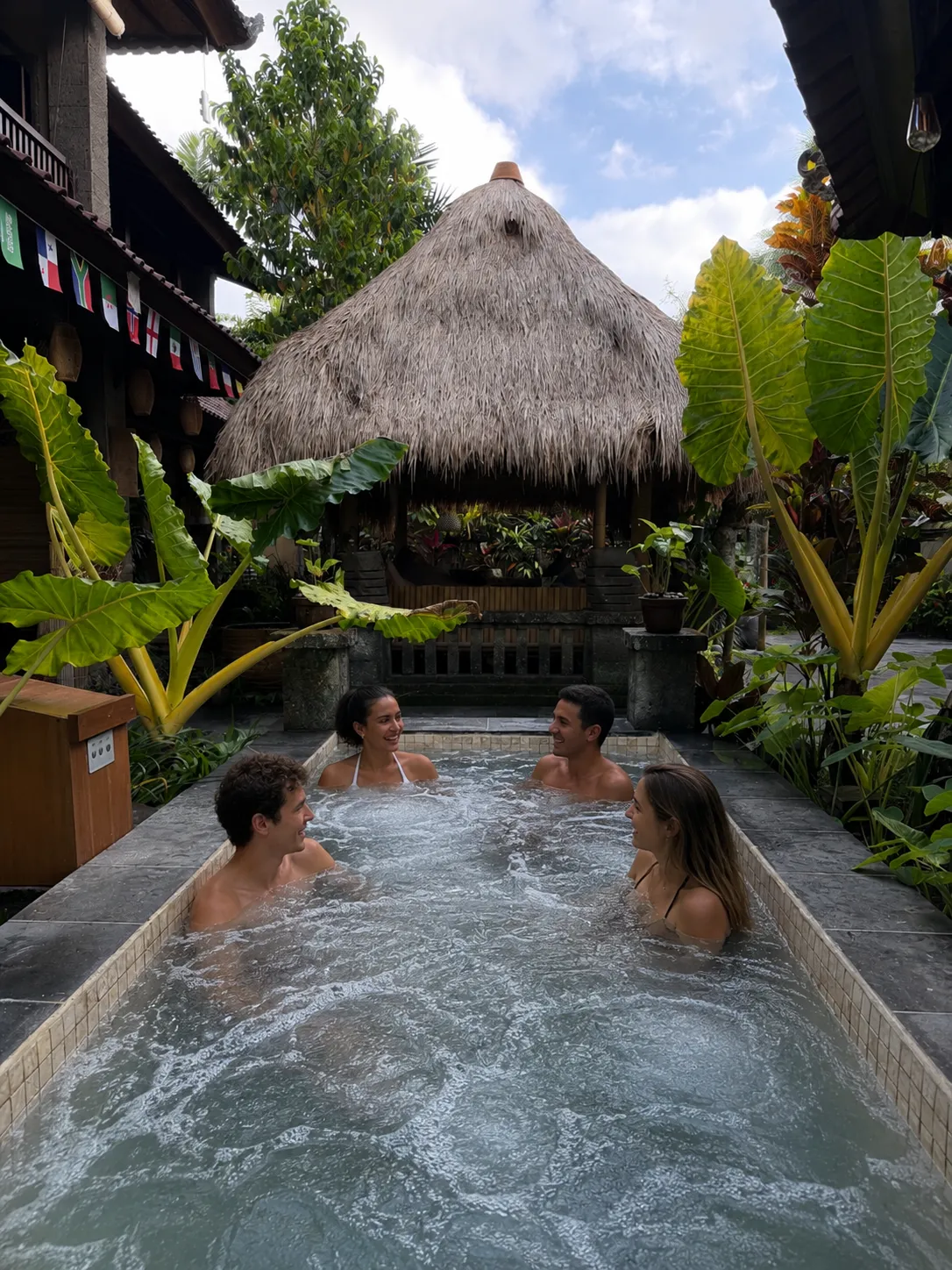 Jacuzzi conversations that run long.