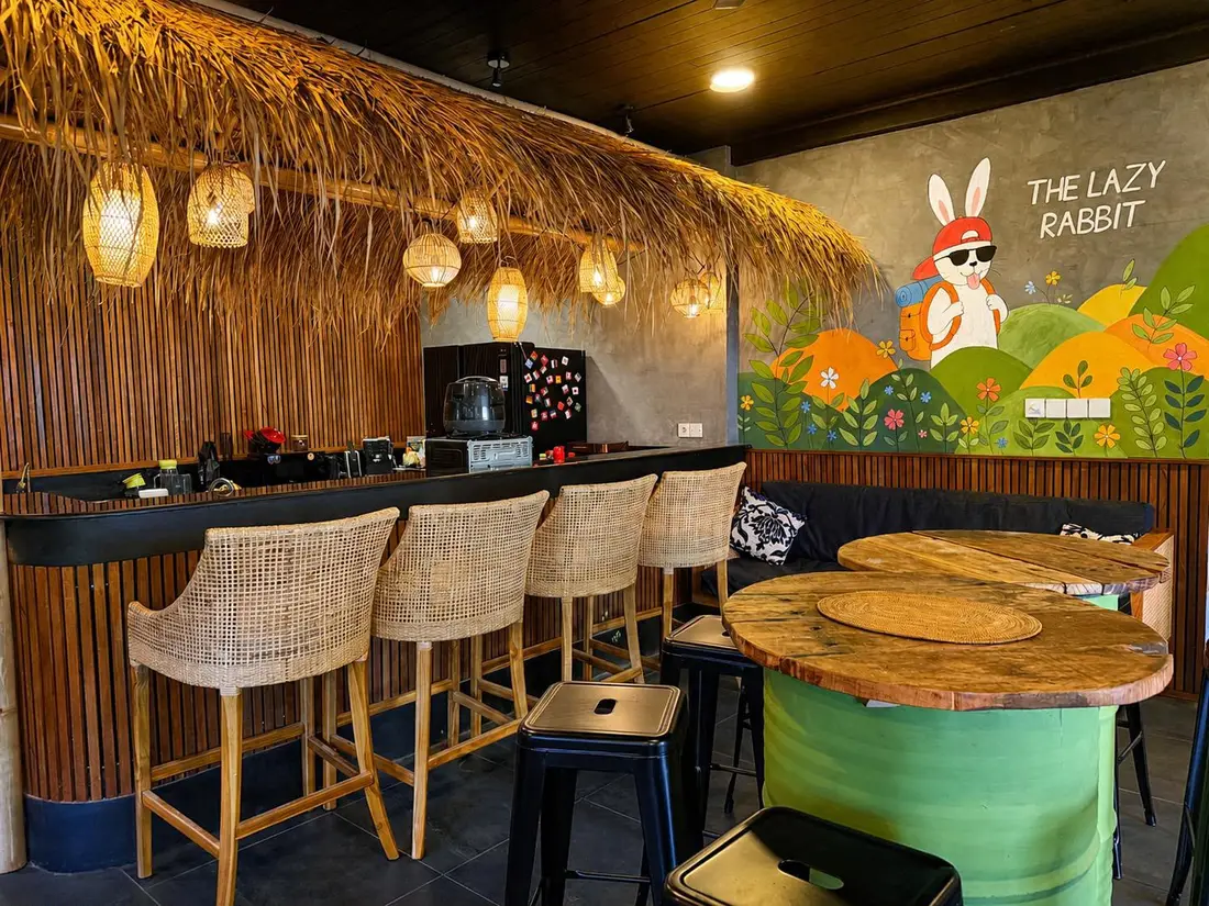 The bar. Coffee by day, stories by night.