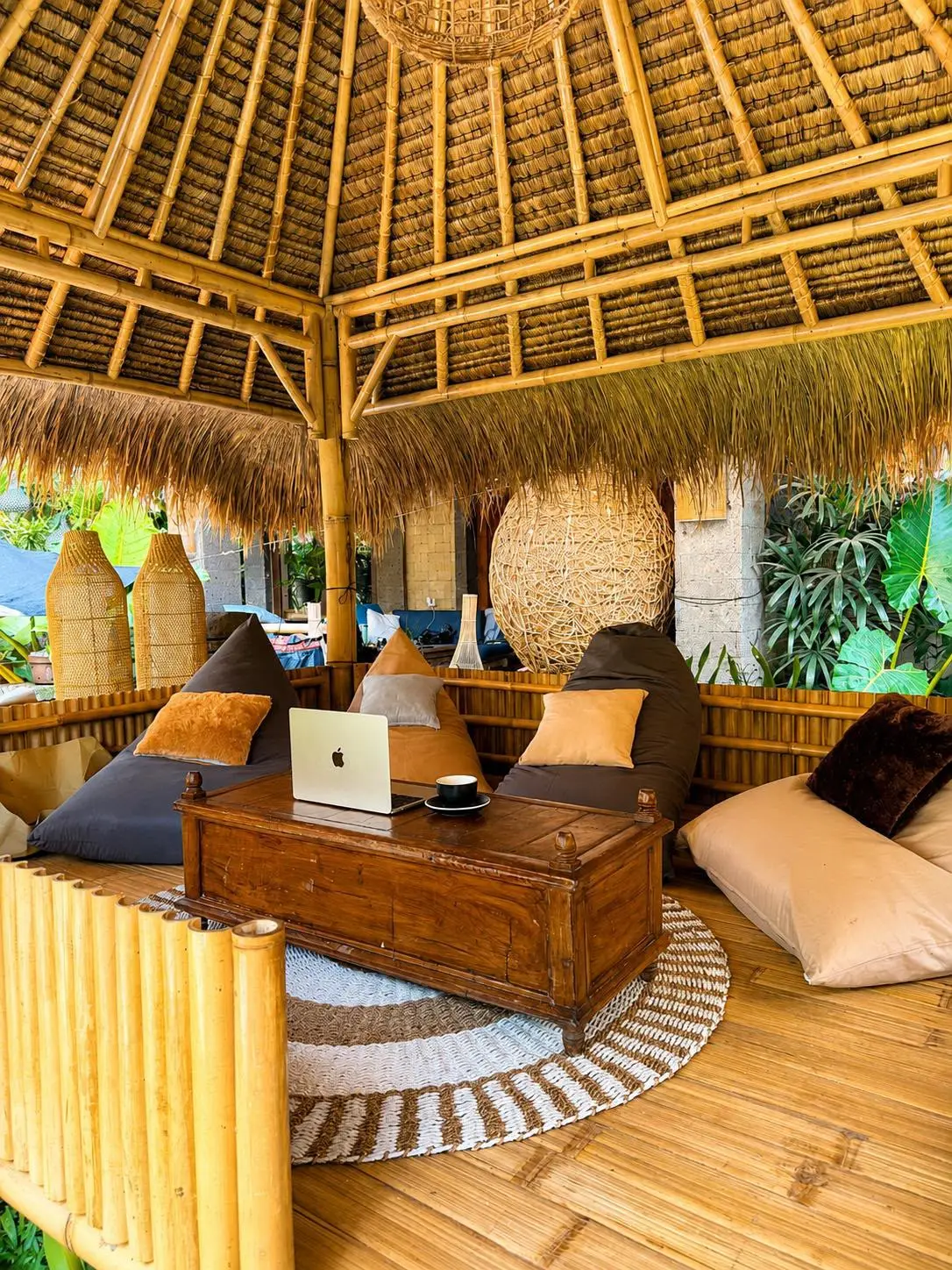 Bamboo co-working gazebo