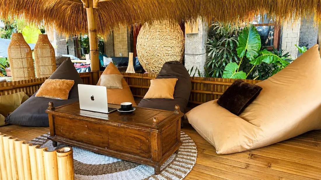 Laptop optional. Beanbag mandatory.